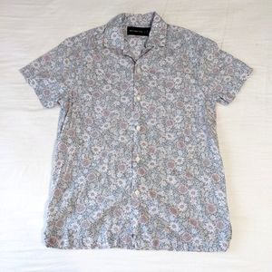 Abercrombie & Fitch floral printed short sleeve button down
